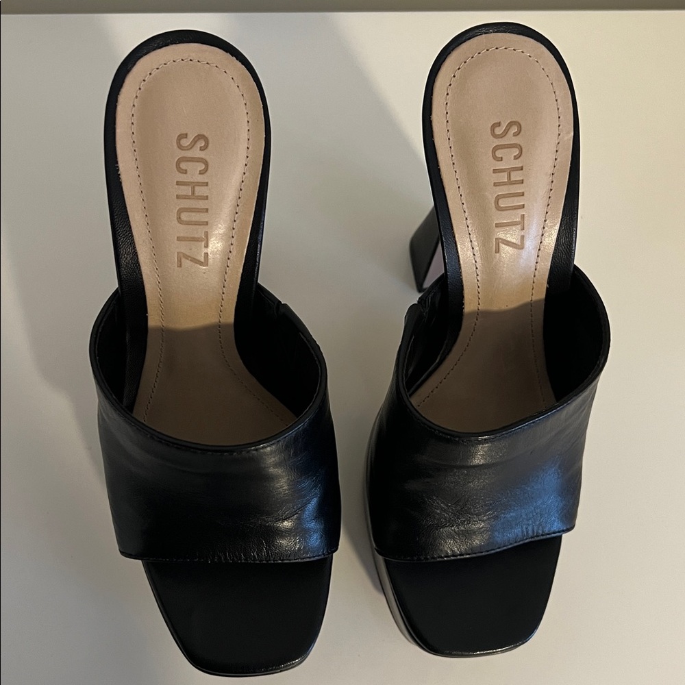SCHUTZ Haila Casual Leather Sandal - Picture 3 of 6